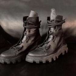 BEST FORM - Chunky Leder Boots, schwarz