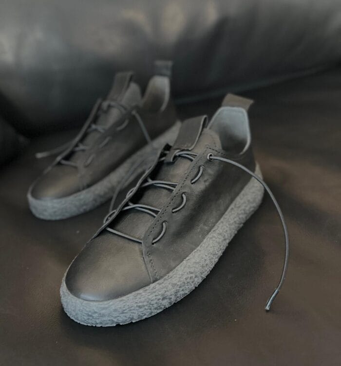RADIATION - Leder-Sneaker low, schwarz – Bild 2