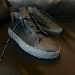 RADIATION - Leder-Sneaker low, schwarz