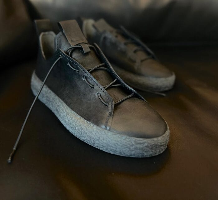 RADIATION - Leder-Sneaker low, schwarz