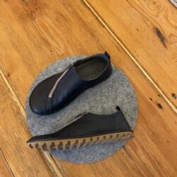 9783 Zipper Shoe, navy/beige